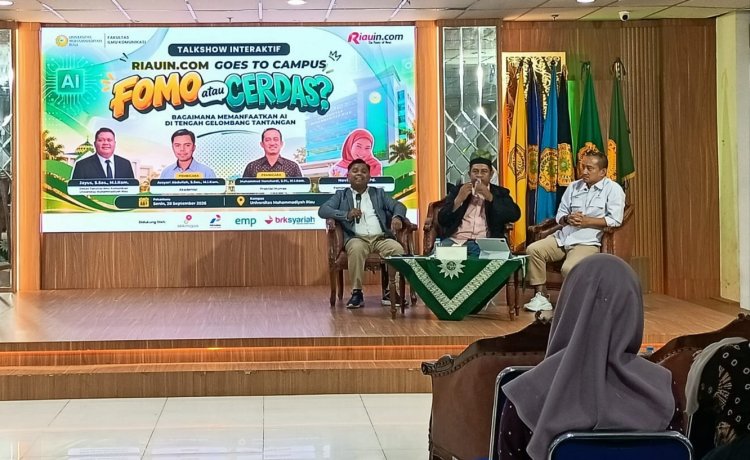 Riauin.com Goes to Campus Ajak Mahasiswa Umri Cerdas Manfaatkan AI