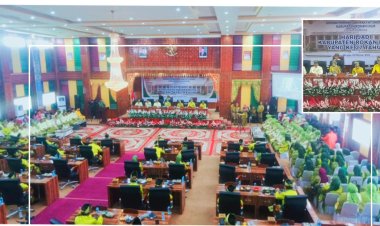 Rapat Paripurna Istimewa HUT ke-27 Rohil, Defisit Anggaran Tetap Semangat Membangun