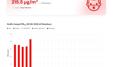 Kualitas Udara Pekanbaru Sangat Tidak Sehat, Pemko Perpanjang Pembelajaran Jarak Jauh Siswa PAUD hingga SMP hingga 10 Oktober 2026